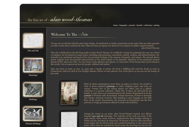 Landing page screenshot image for a Flagstaff website design